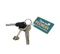 CADEAUX.COM - Porte-clé J'peux pas J'ai Plongée - Cadeau Personnalisable - Idée Cadeau Original - Porte Clef à Personnaliser - 40 x 57 mm en Aluminium - Cadeau Homme, Femme - Porte Clef Original