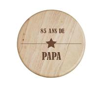 CADEAUX.COM - Set À Fromage Prénom Papa 85 Ans Personnalisé - Message Personnalisable - Cadeau Anniversaire Papa - Cadeau 85 ans - Cadeau Homme Fete des Peres