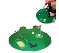 CADEAUX.COM - Set Mini Golf Toilette - Mini Golf intérieur pour Les Toilettes - Mini Golf WC - Cadeau Noel - Idéal Secret Santa - Cadeau Homme Humour - Cadeau Noel