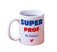 CADEAUX.COM - Tasse Personnalisable Super Prof - Tasse à Café - Mug Personnalisé - Mug Original - Idée Cadeau Personnalisé Photo et Message