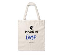 CADEAUX.COM - Tote Bag Personnalisable - Made In Corse - 100% Coton Recyclable - Naturel/Écru - Sac en Coton à Personnaliser - Idée Cadeau Original- Cadeau Homme - Idée Cadeau Femme