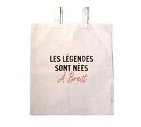 CADEAUX.COM - Tote Bag Personnalisé Brest - Personnalisé - Message Personnalisable - Cadeau Anniversaire Homme Femme - Brest