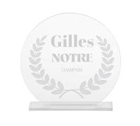 CADEAUX.COM - Trophée en Verre Personnalisé pour Un Gilles - Personnalisé - Message Personnalisable - Cadeau Anniversaire Gilles - Cadeau Homme