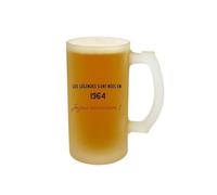 CADEAUX.COM - Verre À Bière Chope Message Générique Année 1964 Personnalisé - Cadeau Personnalisable - Cadeau Anniversaire - Cadeau Homme et Femme - Cadeau Année