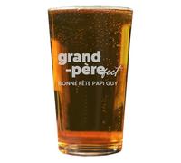 CADEAUX.COM - Verre à Bière - Grand Père-fect - Chope à Bière Personnalisable - Idee Cadeau Homme Personnalisé - Verre a Biere Personnalisable Message - Fête des Grands-Pères - Cadeau Papy