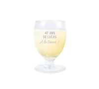 CADEAUX.COM - Verre à Ricard ou Pastis pour Homme de 47 ans - Message Personnalisable - Verre Personnalisé - Cadeau Anniversaire - Cadeau Homme