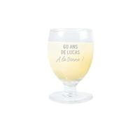 CADEAUX.COM - Verre à Ricard ou Pastis pour Homme de 60 ans - Message Personnalisable - Verre Personnalisé - Cadeau Anniversaire - Cadeau Homme