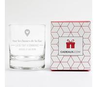 CADEAUX.COM - Verre à whisky personnalisé couple - Là où tout a commencé