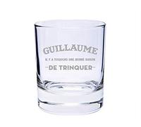CADEAUX.COM - Verre à Whisky Tumbler Personnalisable 30cl - Une Bonne Raison de Trinquer - Fête des Grands-Pères - Cadeau Papy Noel