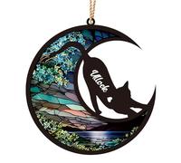 Cadeaux commémoratifs personnalisés pour Chats, Ornement commémoratif personnalisé avec Le nom du Chat, Cadeau de sympathie pour la Perte d'un Animal de Compagnie pour Les Amoureux des Chats