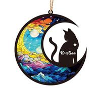 Cadeaux commémoratifs personnalisés pour Chats, Ornement commémoratif personnalisé avec Le nom du Chat, Cadeau de sympathie pour la Perte d'un Animal de Compagnie pour Les Amoureux des Chats