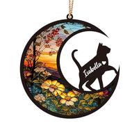 Cadeaux commémoratifs personnalisés pour Chats, Ornement commémoratif personnalisé avec Le nom du Chat, Cadeau de sympathie pour la Perte d'un Animal de Compagnie pour Les Amoureux des Chats