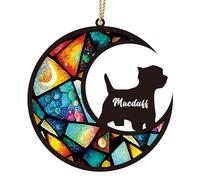 Cadeaux commémoratifs personnalisés pour Chiens, Ornement commémoratif personnalisé avec Le nom du Chien, Cadeau de sympathie pour la Perte d'un Animal de Compagnie pour Les Amoureux des Chiens