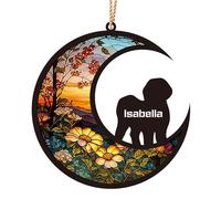 Cadeaux commémoratifs personnalisés pour Chiens, Ornement commémoratif personnalisé avec Le nom du Chien, Cadeau de sympathie pour la Perte d'un Animal de Compagnie pour Les Amoureux des Chiens