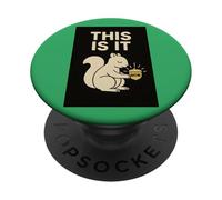 Cadeaux conscients pour Femmes et Hommes - Cadeau Zen Amusant - Écureuil PopSockets PopGrip Adhésif