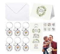 Cadeaux D'adieu Pour Les Enseignants - Ensemble De Porte-clés Pour Crèche Préscolaire, Souvenir En Acier Inoxydable, Jetons D'appréciation Colorés | Merci De M'aider À Grandir, Coffret Cadeau Pour Les