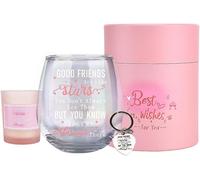Cadeaux D'amitié,Verres À Vin Personnalisés,Cadeau D'anniversaire Pour Femme,Homme,Cadeau Unique,Cadeau De Déménagement Pour Elle,Cadeau De Départ Pour Meilleure Amie,Longue Distance (Amitié)