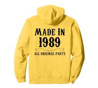 Cadeaux d'anniversaire 1989 - Fabriqué en 1989 Toutes Les pièces Originales drôles Sweat à Capuche