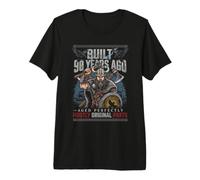 Cadeaux d'anniversaire Amusants pour 90e Anniversaire construits il y a 90 Ans d'esprit Viking T-Shirt Haut de Gamme