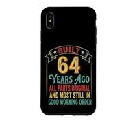 Cadeaux d'anniversaire Amusants pour Hommes et Femmes de 64 Ans Coque pour iPhone XS Max