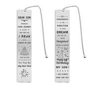 Cadeaux d'anniversaire de 18 ans pour fils, décorations de 18e anniversaire pour garçons, marque-page « Happy 18th Birthday » pour fils