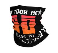 Cadeaux d'anniversaire Humoristiques pour Mes 90 Ans : Il m'a Fallu 90 Ans pour Être Aussi Beau/Belle Femme Homme Bandeau Léger Tour De Cou Respirant Écharpe Tube pour Moto Marche Été