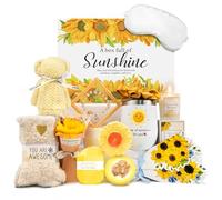 Cadeaux d'anniversaire pour femme, ensemble tournesol, cadeau de rétablissement pour femme, elle, sœur, maman, meilleures amies, panier de relaxation unique, parfait pour la Saint-Valentin et la fête
