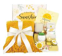 Cadeaux d'anniversaire pour femme, lot de 11 paquets de soins du soleil pour femme, paniers cadeaux de tournesol pour femme, cadeaux d'encouragement pour rétablissement bientôt pour sa sœur, meilleure