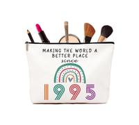 Cadeaux d'anniversaire pour femme - Sacs cosmétiques arc-en-ciel personnalisés pour maman, meilleure amie, sœur, épouse, cadeau amusant pour elle, 1995, 1995