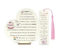 Cadeaux D'anniversaire Pour Fille 13ème Inspirants Enseignes Bois Bureau Marque-page Ensemble De 2 Pièces Décoration Maison Cœur Idées Pour 13 Ans Encourager Amie Cousin Sœur Nièce (13e-A)