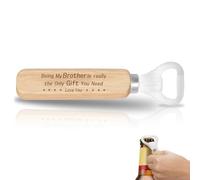 Cadeaux d'anniversaire pour frère - Décapsuleur en bois cool Gag Noël, fête des pères, anniversaire, Thanksgiving, idées de cadeau pour frères, meilleur frère, cadeau de la part d'une sœur