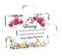 Cadeaux d'anniversaire pour maman pour mère - Puzzle gravé en acrylique - Pièce d'anniversaire de mariage - Fête des mères pour mère - Puzzle en acrylique - Cadeaux pour maman