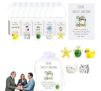 Cadeaux d'appréciation for les employés, cartes inspirantes avec jeux de mots sur les animaux, cartes de remerciement amusantes, animaux en résine amusants avec cartes de remerciement(5Set)
