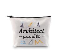 Cadeaux d'architecture - Cadeau pour étudiant - Kit de survie pour architecte - Pochette à fermeture éclair - Trousse de maquillage amusante pour architectes (kit de survie sac d'architecte EU)