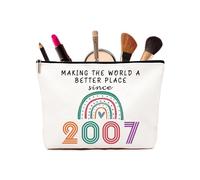 Cadeaux de 18e anniversaire pour filles - Trousse Sacs cosmétiques arc-en-ciel, cadeaux de 18e anniversaire personnalisés pour filles, meilleure amie, sœur, fille, cadeaux pour filles de 18 ans, 2007