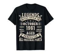 Cadeaux de 64e Anniversaire pour Homme 64 Ans Bday Octobre 1961 T-Shirt