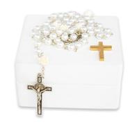 Cadeaux de baptême catholique pour garçons, cadeaux de baptême pour fille, chapelet catholique pour enfants, cadeau de baptême pour garçon, chapelet catholique pour femme, cadeau de baptême pour
