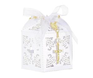 Cadeaux de baptême pour invités pour fête de baptême, , chapelet de | Cadeaux de première communion pour invités, fête d'église, foire du dimanche, services commémoratifs, réception