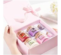 Cadeaux de Bougies Parfumées pour Femmes Cire de Soja Naturelle Lavande x Rose x Fleurs de Cerisier x Jasmin Bougie Cadeaux d'Anniversaire Bougie Bijoux Coffret Bougies Parfumées Cadeau