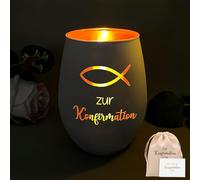 Cadeaux de confirmation pour garçons et filles, décoration de confirmation avec bougies, petits cadeaux de confirmation, décoration de table, cadeaux d'invités, cadeaux chrétiens spéciaux