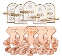 Cadeaux de demoiselle d'honneur - Chouchous en satin de soie doux - Pour enterrement de vie de jeune fille, cadeau de demande en mariage