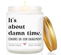 Cadeaux de fiançailles, cadeaux de fiançailles pour couples, cadeau de fiançailles pour future mariée, fiancée, fiancée, bougie parfumée à la lavande coulée à la main, 200 ml, soja