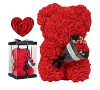 Cadeaux De Fleurs D'ours En Roses, Ours En Fleurs Mignon, Ours En Fleurs Avec Bouquet De Roses, Ours En Fleurs De Roses Avec Boîte-cadeau, Cadeaux Romantiques Pour Femmes, Petite Amie, Épouse, Maman