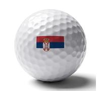 Cadeaux De Golf Amusants Pour Hommes Balles De Golf Caoutchouc Personnalisées Avec Drapeau République De Serbie Pour Une Distance De Jeu Optimale Accessoires Pour Golfeurs Pour Anniversaire Ou Noël
