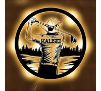 Cadeaux de golf personnalisés - Panneau néon personnalisé pour décoration murale, panneau d'art sportif, barre LED à intensité variable alimentée par USB