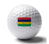 Cadeaux De Golf Pour Hommes Balles De Golf Uniques Personnalisées Aux Couleurs Du Drapeau De La République De L'Île Maurice Accessoires Originaux Pour Passionnés De Golfeurs Pour Anniversaire Ou Noël