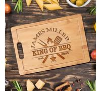 Cadeaux de grillades personnalisés pour homme - Planche à découper personnalisée, cadeau parfait pour la fête des pères, Noël, un anniversaire pour lui, papa, beau-père, mari