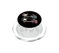 Cadeaux de Guitare Vintage, Guitariste Rock'n Roll, Groupe de Rock rétro PopSockets PopGrip pour MagSafe