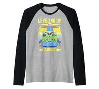 Cadeaux de Jeu Funny Leveling Up to Big Brother Again Manche Raglan