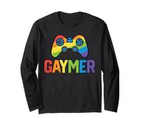 Cadeaux de jeux vidéo Gaymer Gamer Gay Pride LGBT Rainbow Flag Manche Longue